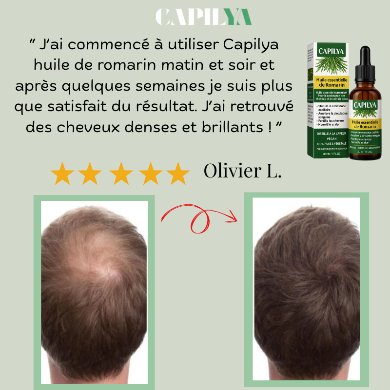 Huile essentielle de Romarin pour cheveux - Capilya