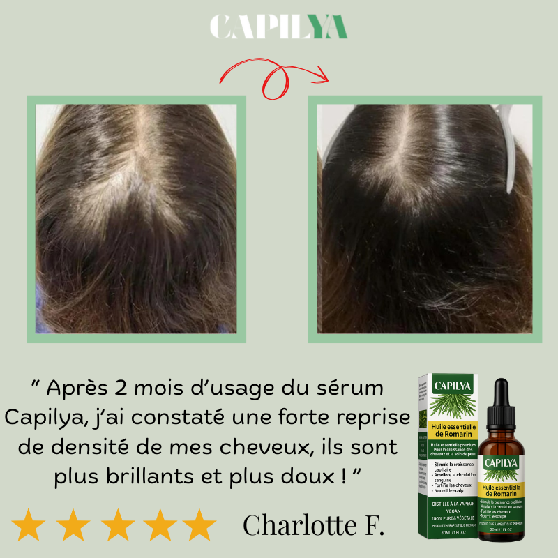 Huile essentielle de Romarin pour cheveux - Capilya