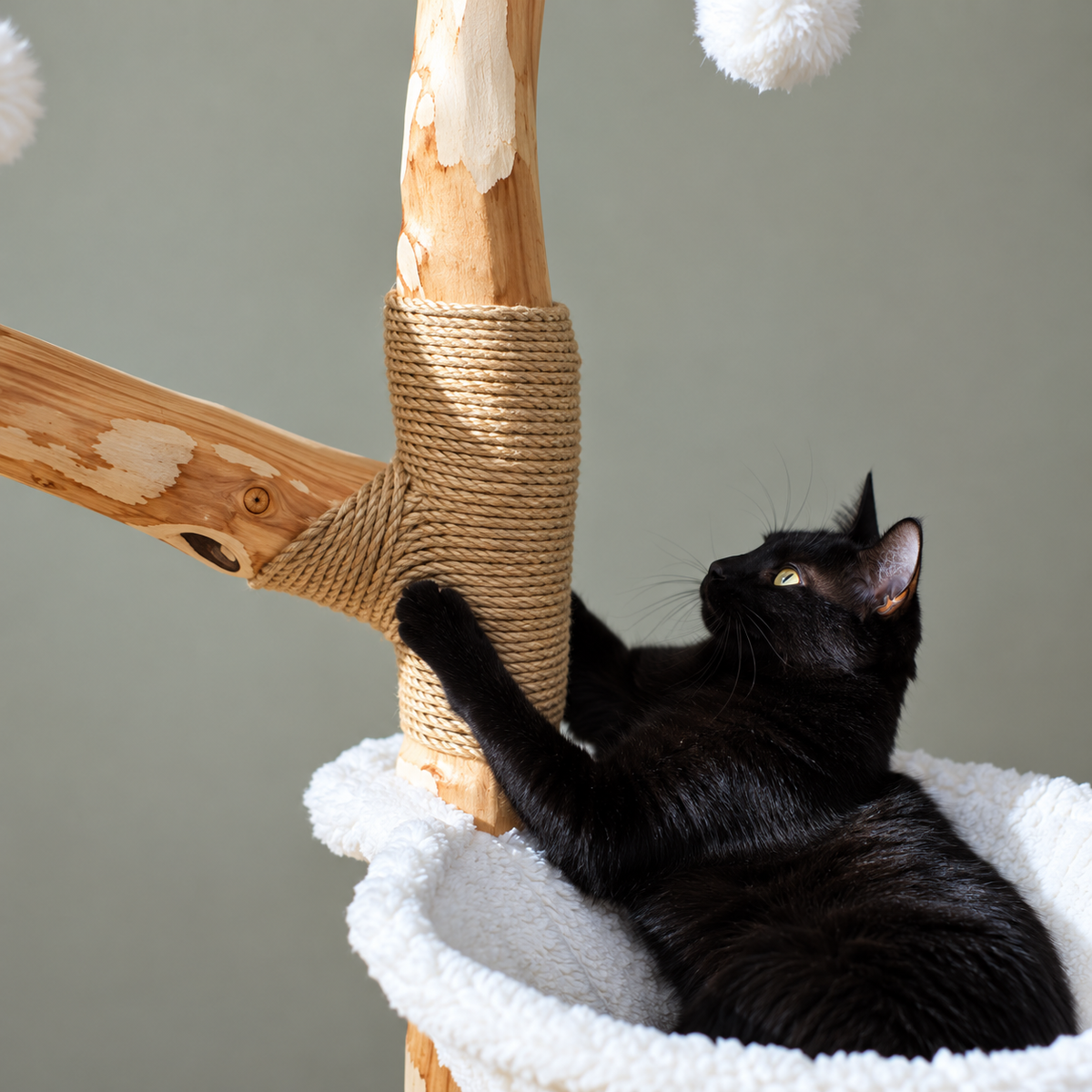 Arbre à chat en bois - Sora Capilya